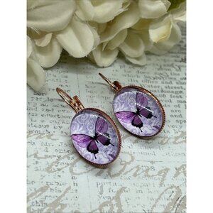 Rose Gold  Boutique Wire Earrings Wedding Birthday Anniversary Gift Mom Wife New